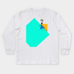 Grace and the other square Kids Long Sleeve T-Shirt